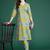 Floral Printed Pleated Kurta with Trousers