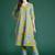 Floral Printed Pleated Kurta with Trousers