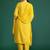 Embroidered Panelled Mirror Work Kurta With Trousers & Dupatta
