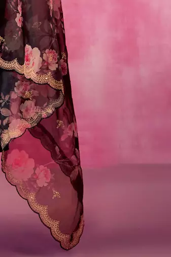 Women Floral Embroidered Regular Kurta Trousers With Dupatta