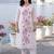 Women Floral Embroidered Regular Thread Work Pure Cotton Kurta with Trousers