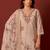 Women Floral Embroidered Linen Kurta with Trousers & Dupatta