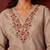 Women Floral Embroidered Linen Kurta with Trousers & Dupatta