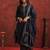 Motifs Embroidered Pure Cotton V-Neck Straight Kurta With Trousers & Dupatta