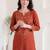 Women Ethnic Motifs Embroidered Regular Mirror Work Kurta with Trousers