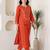 Women Ethnic Motifs Embroidered Regular Mirror Work Kurta with Trousers