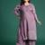 Plus Size Regular Beads and Stones Notched Round Neck Kurta with Palazzos