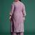 Plus Size Regular Beads and Stones Notched Round Neck Kurta with Palazzos