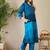 Women Colourblocked V-Neck A-Line Kurta with Trouser