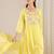 Women Floral Embroidered Cotton Kurta with Trousers & Dupatta