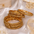 Gold Plated Temple Floral Filigree Work Bangles