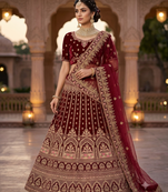mahroo wedding designer lehanga chuni set dress 
