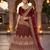 mahroo wedding designer lehanga chuni set dress 