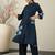 Women Floral Printed Mandarin Collar Pure Cotton Kurta with Trousers
