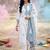 Floral Embroidered Thread Work Pure Cotton Kurta with Trousers & With Dupatta