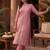 Women Floral Embroidered Regular Thread Work Kurta with Trousers