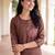 Women Floral Embroidered Regular Thread Work Kurta with Trousers