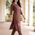 Women Floral Embroidered Regular Thread Work Kurta with Trousers