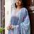 Floral Printed Empire Pure Cotton A-Line Kurta With Trousers & Dupatta