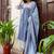 Floral Printed Empire Pure Cotton A-Line Kurta With Trousers & Dupatta