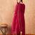 Embroidered A-Line Kurta With Trousers & Dupatta