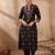 Women Ethnic Motifs Printed Regular Beads and Stones Pure Cotton Kurta with Trousers