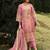 Women Floral Printed Regular Thread Work Linen Kurta with Trousers & With Dupatta