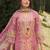 Women Floral Printed Regular Thread Work Linen Kurta with Trousers & With Dupatta
