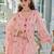 Floral Embroidered Thread Work Pure Cotton Kurta With Trousers & Dupatta