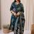 Floral Printed Straight Chanderi Silk Kurta With Trousers & Dupatta