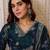 Floral Printed Straight Chanderi Silk Kurta With Trousers & Dupatta