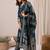 Floral Printed Straight Chanderi Silk Kurta With Trousers & Dupatta