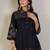 Women Floral Embroidered Thread Work Pure Cotton A-Line Kurti with Trousers