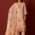 Women Floral Embroidered Linen Kurta with Trousers & Dupatta