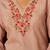 Women Floral Embroidered Linen Kurta with Trousers & Dupatta