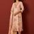 Women Floral Embroidered Linen Kurta with Trousers & Dupatta