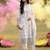 Floral Embroidered Lace Detailed Layered Kurta & Trousers With Dupatta