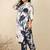 Plus Size Floral Printed Regular Kurta with Trousers