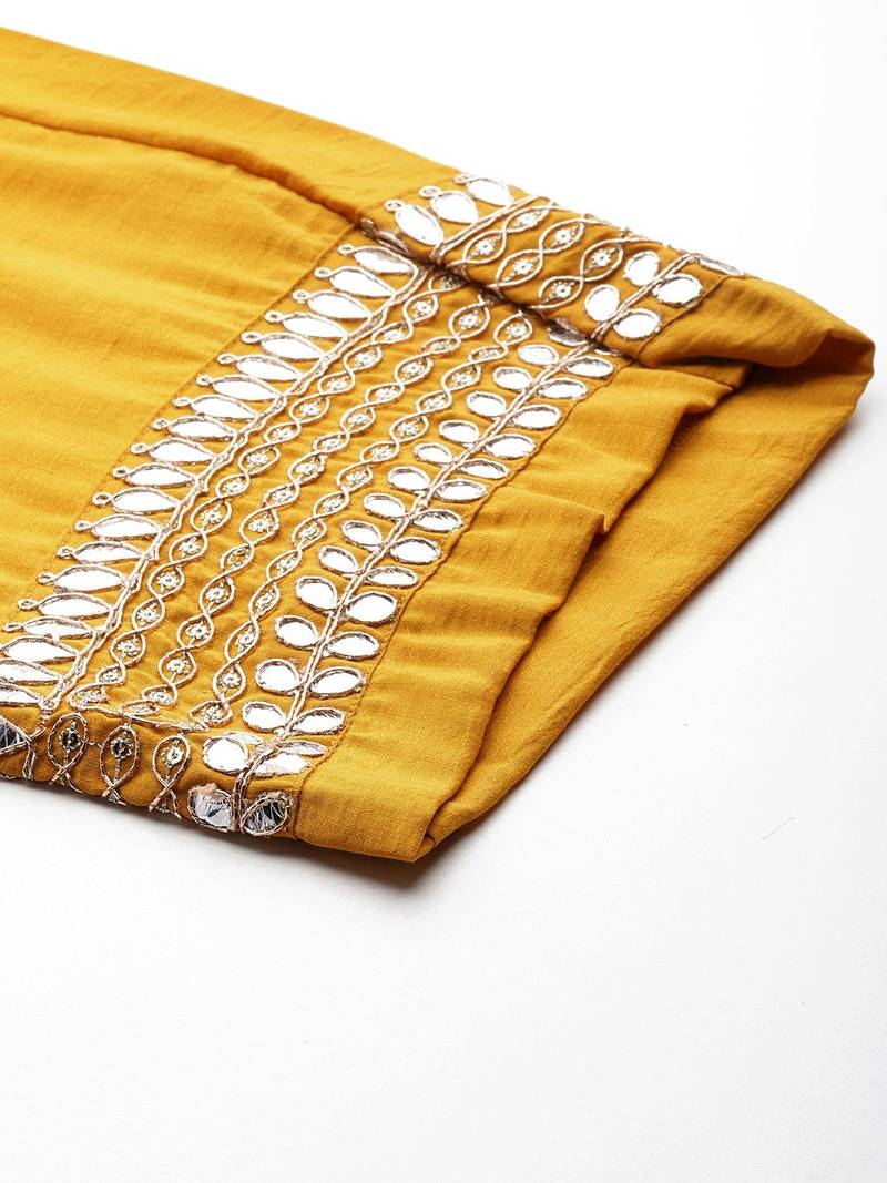 Women Plus Size Ethnic Motifs Embroidered Kurta with Trousers & With Dupatta