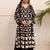 Printed A Line Beads and Stones Kurta With Palazzos