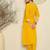 Geometric Printed V-Neck A-Line Pure Cotton Kurta with Trousers