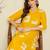 Geometric Printed V-Neck A-Line Pure Cotton Kurta with Trousers
