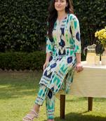 Women Printed Regular Pure Cotton Kurta with Trousers