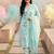 Women Floral Printed V-Neck Pure Cotton Kurta With Salwar & Dupatta