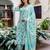 Women Floral Printed V-Neck Pure Cotton Kurta With Salwar & Dupatta