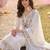 Women Floral Embroidered Regular Thread Work Kurta with Trousers & With Dupatta