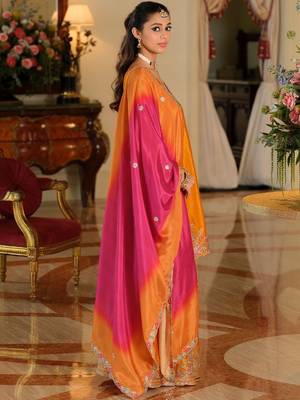Women Ethnic Motifs Embroidered Regular Thread Work Kurta with Sharara & With Dupatta 4