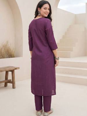 Women Ethnic Motifs Embroidered Regular Thread Work Kurta with Trousers & With Dupatta 4
