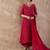 Ethnic Motifs Printed Sequinned Georgette Anarkali Kurta With Trousers & Dupatta