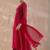 Ethnic Motifs Printed Sequinned Georgette Anarkali Kurta With Trousers & Dupatta